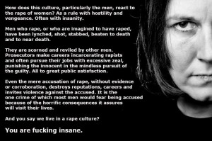 reaction to rape